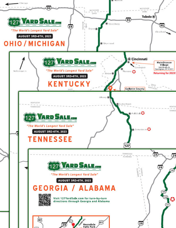 127 Yard Sale Route Map All States
