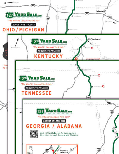 127 Yard Sale Route Map All States