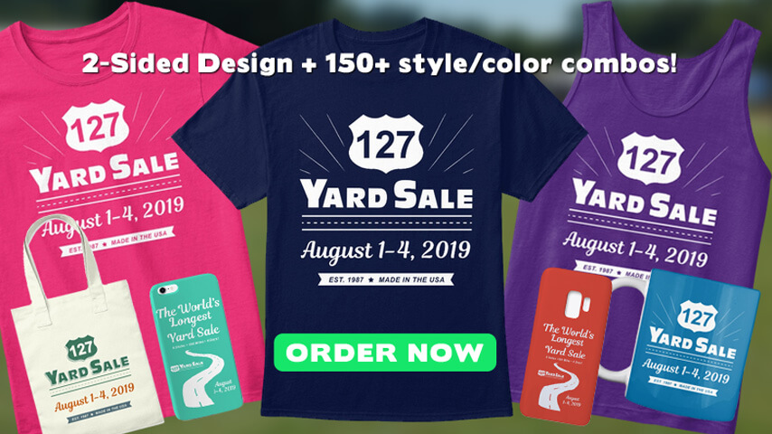 127 Yard Sale T shirts 2019