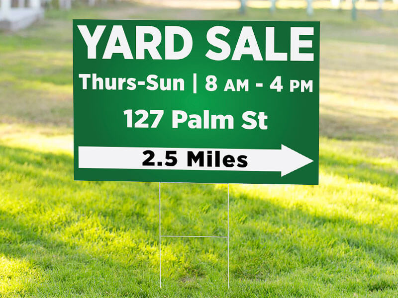 127 Yard Sale Sign